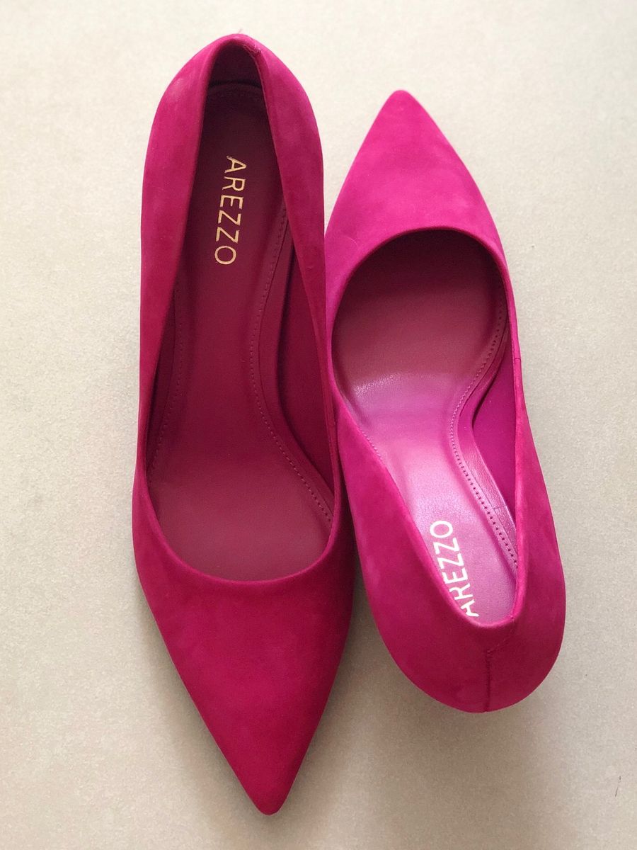 scarpin pink arezzo