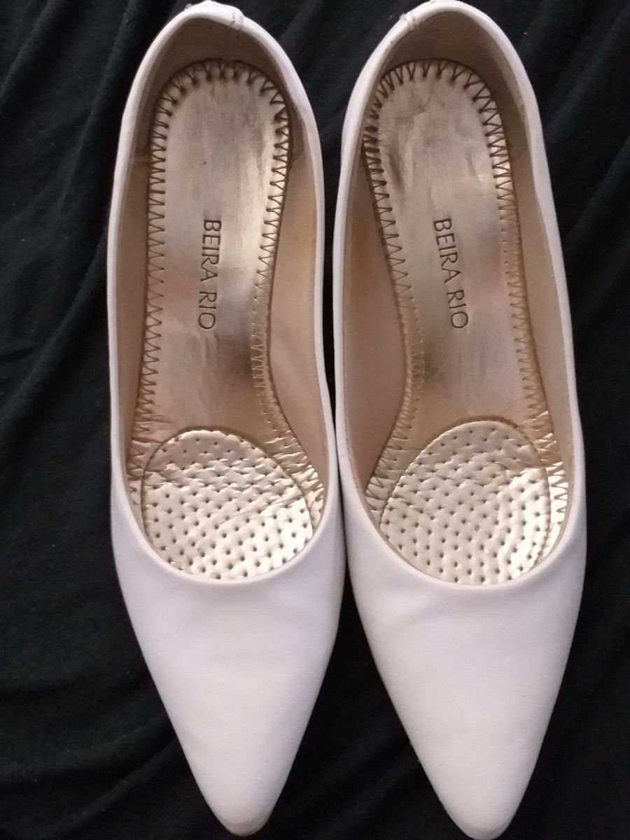 sapato branco linha conforto