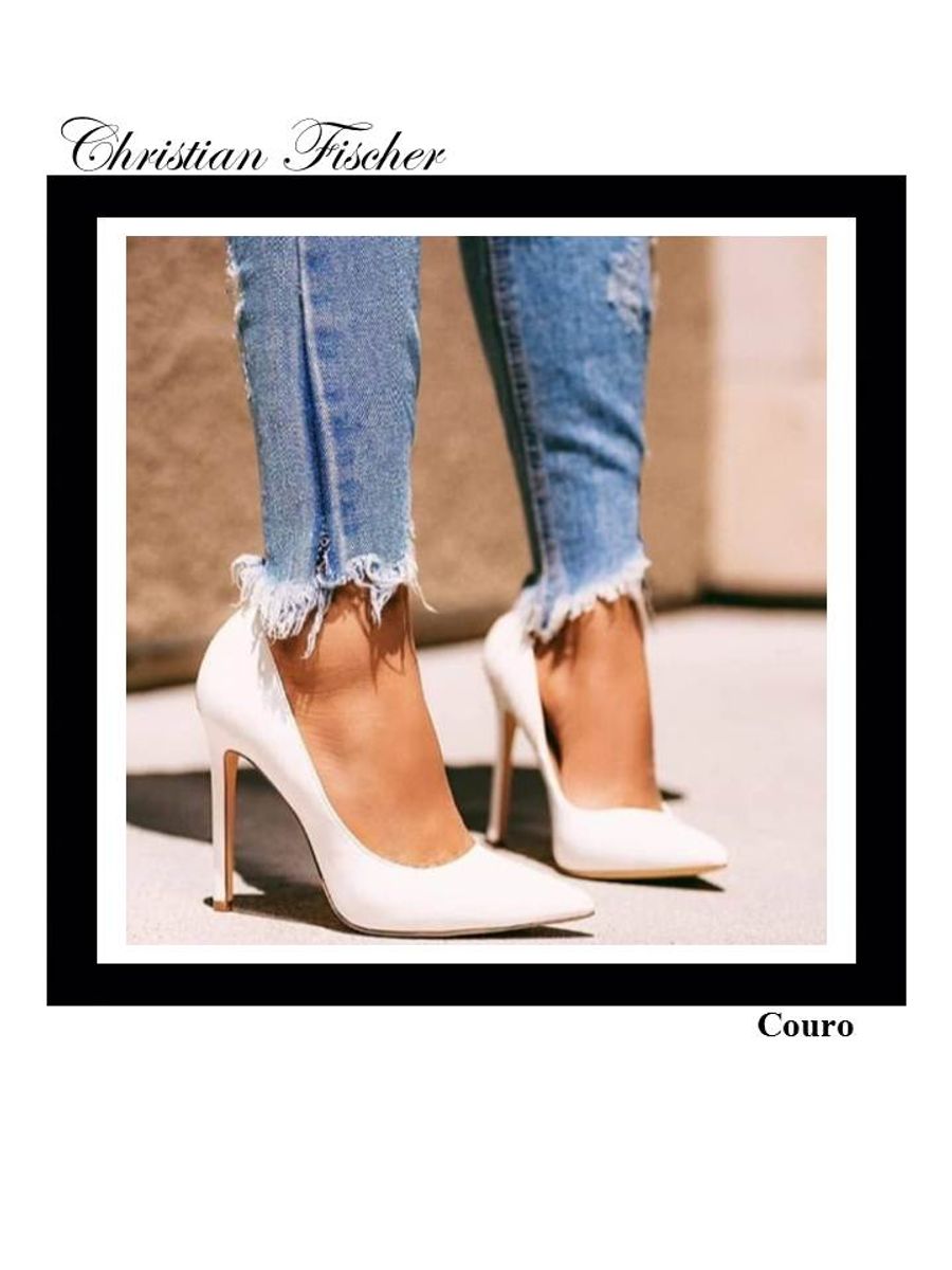scarpin branco 34