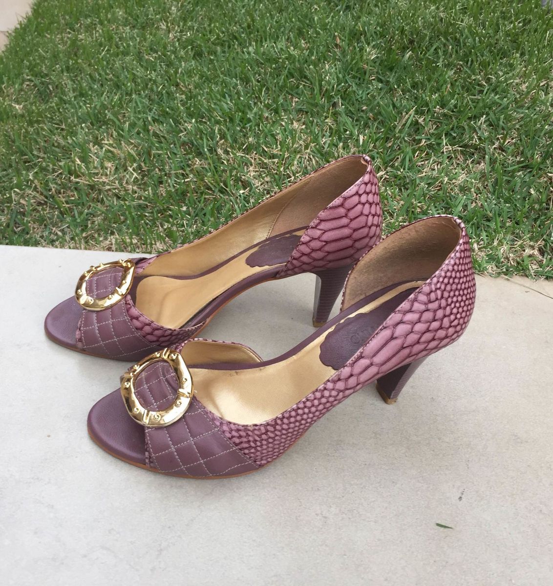 sapatos femininos couro fino