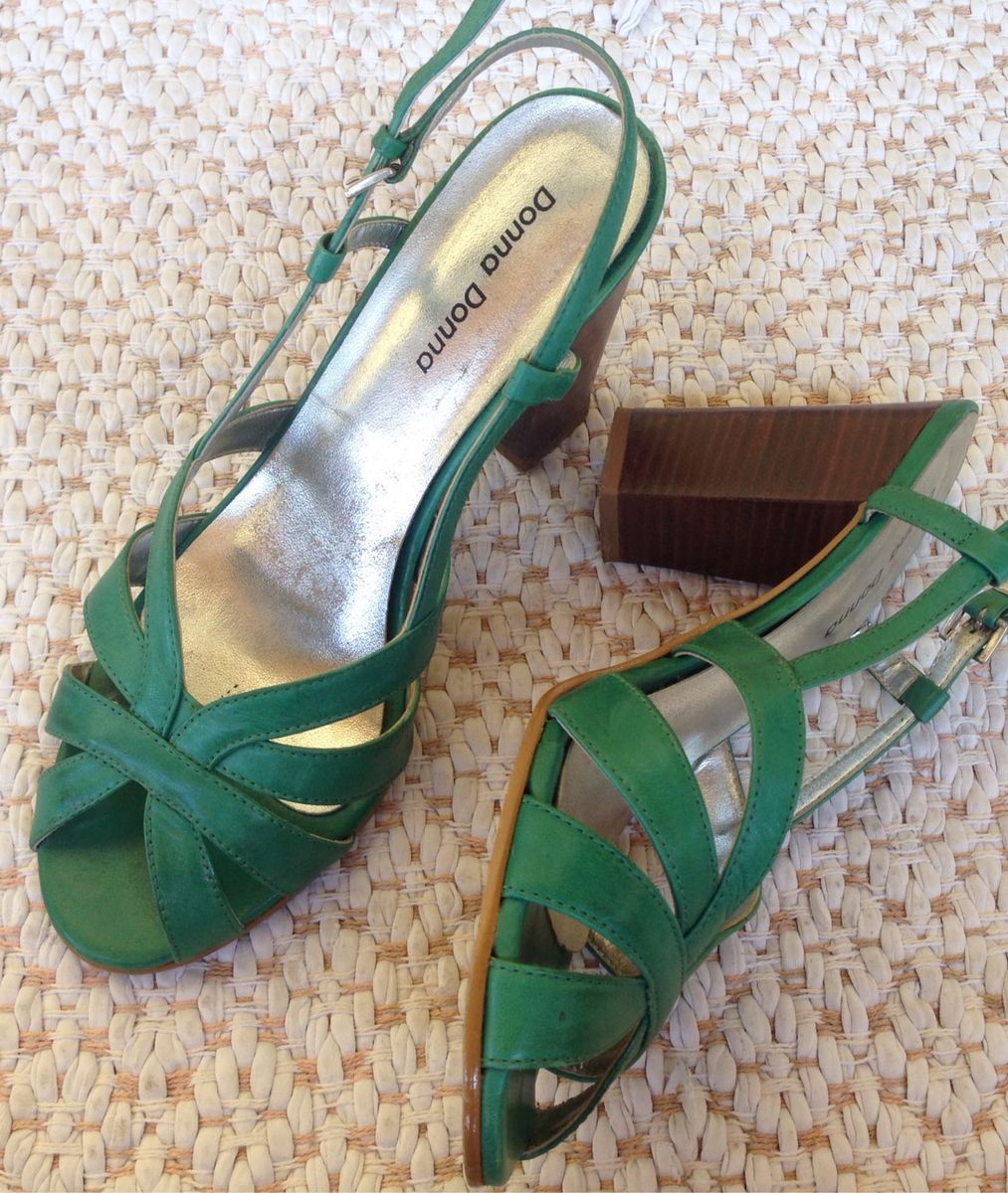 sapato femininos verde bandeira