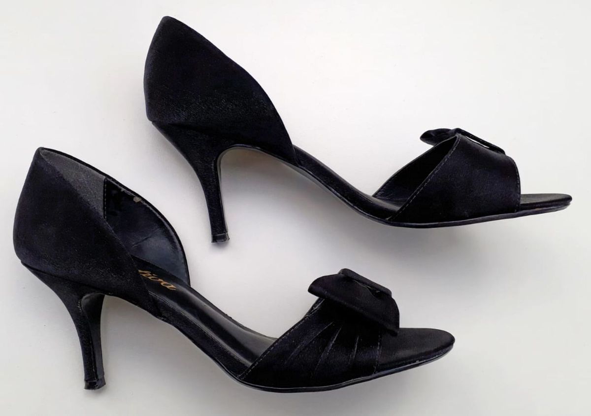 sapato preto de festa