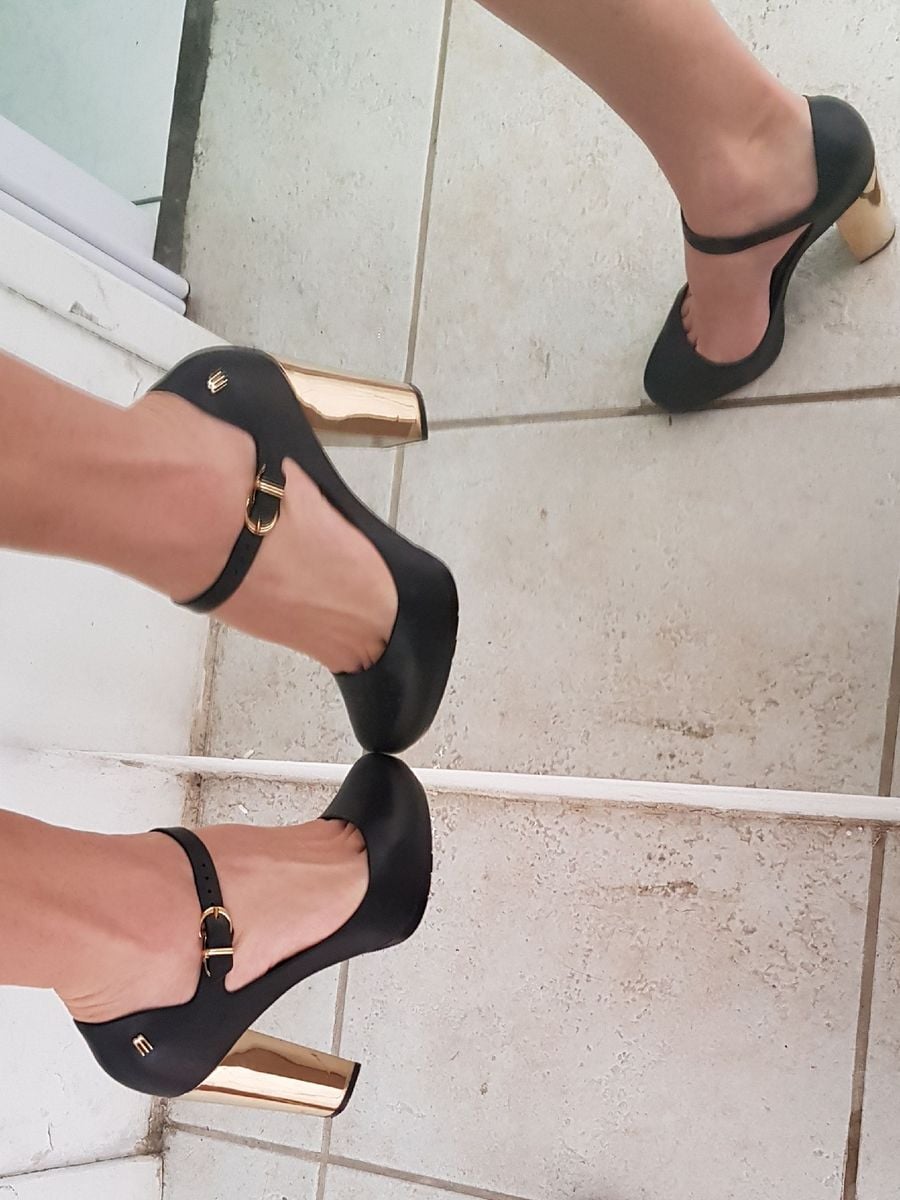 sapato de salto confortável