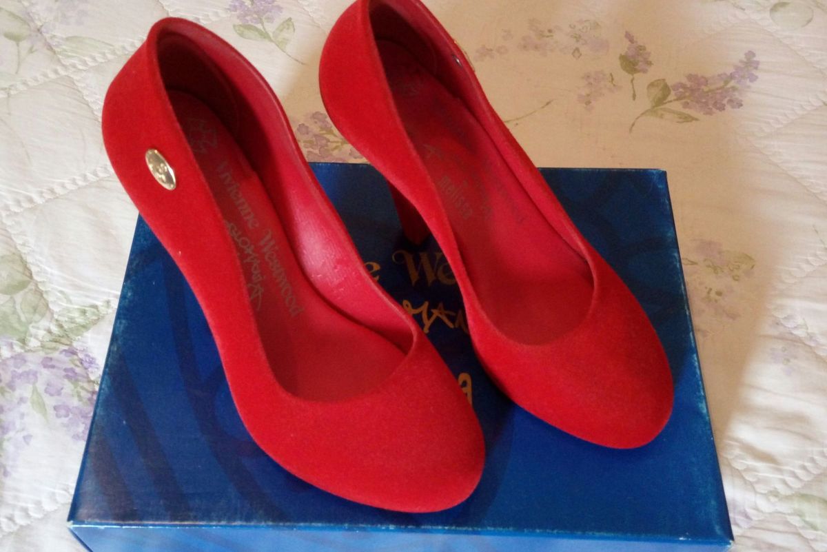 salto melissa vermelho