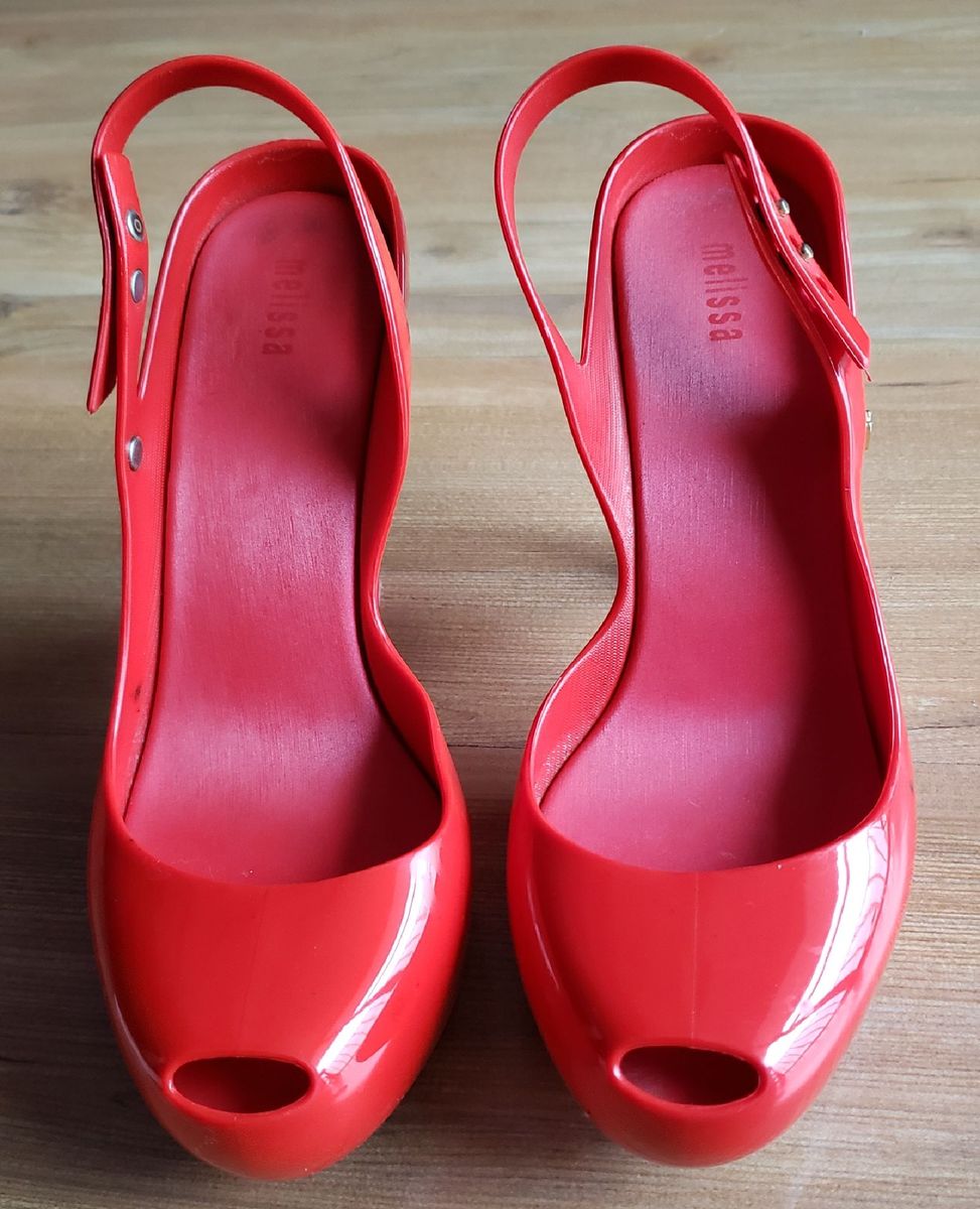 salto melissa vermelho