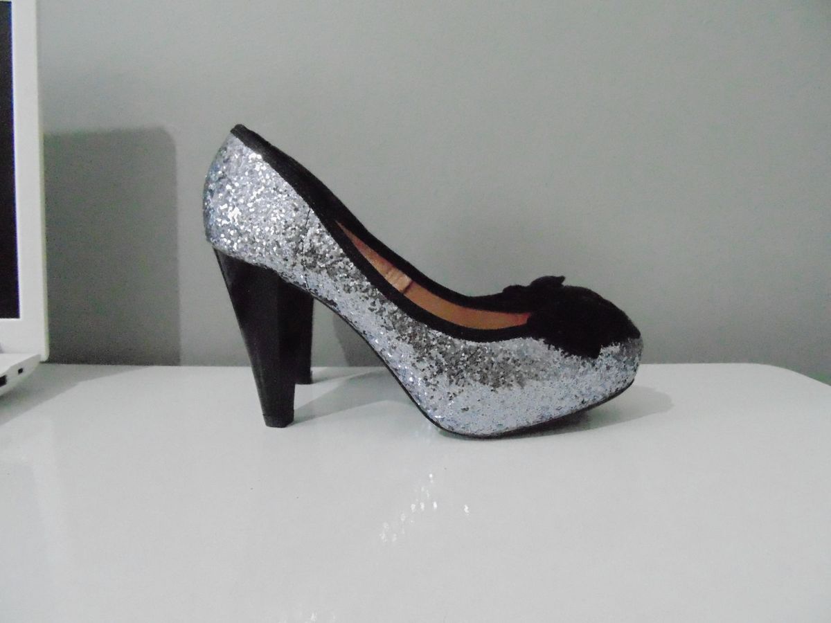 sapato de glitter