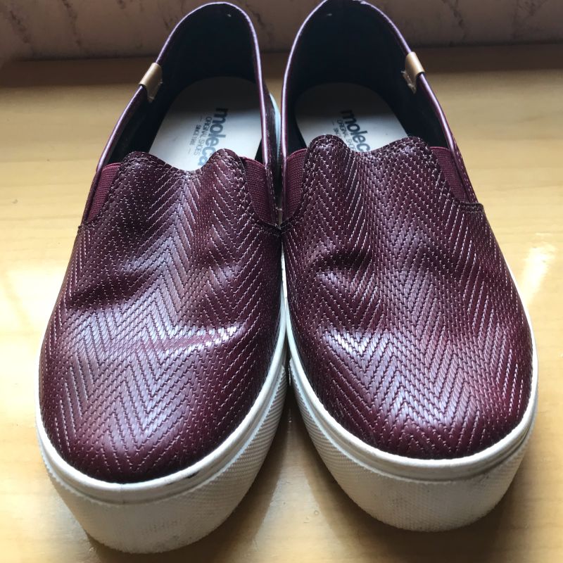 slip on moleca caixa alta trama feminino