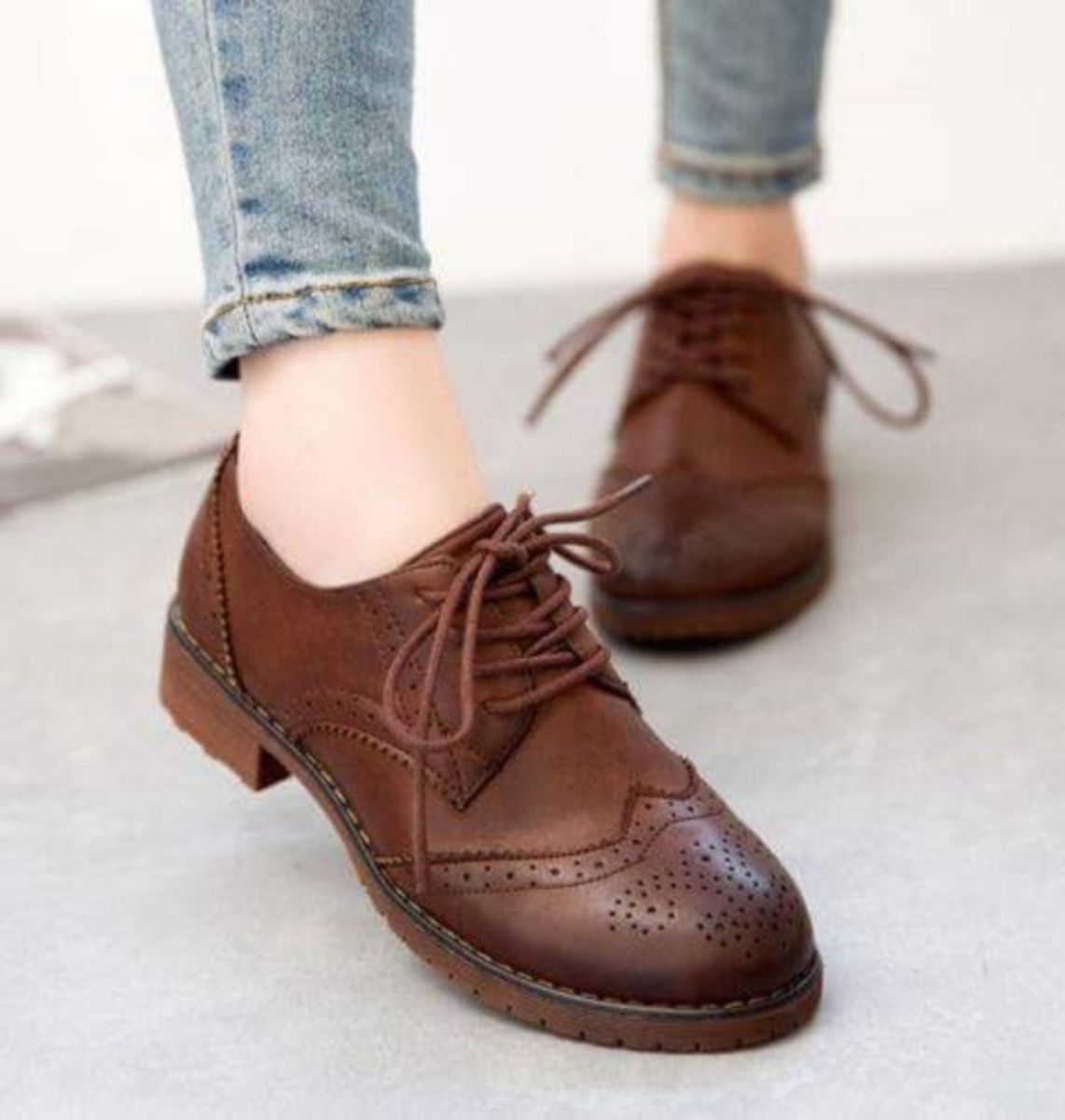 sapato oxford feminino de couro