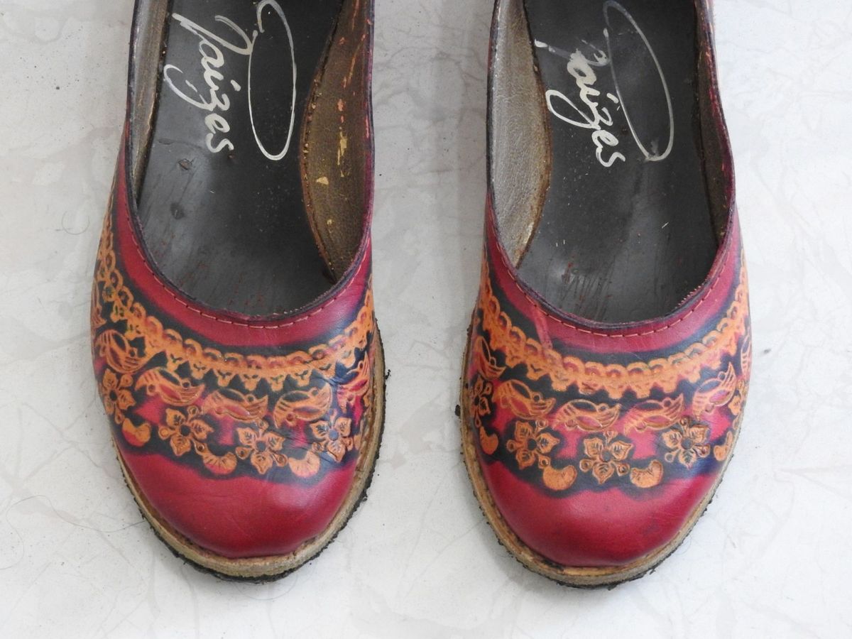 sapatos artesanal feminino