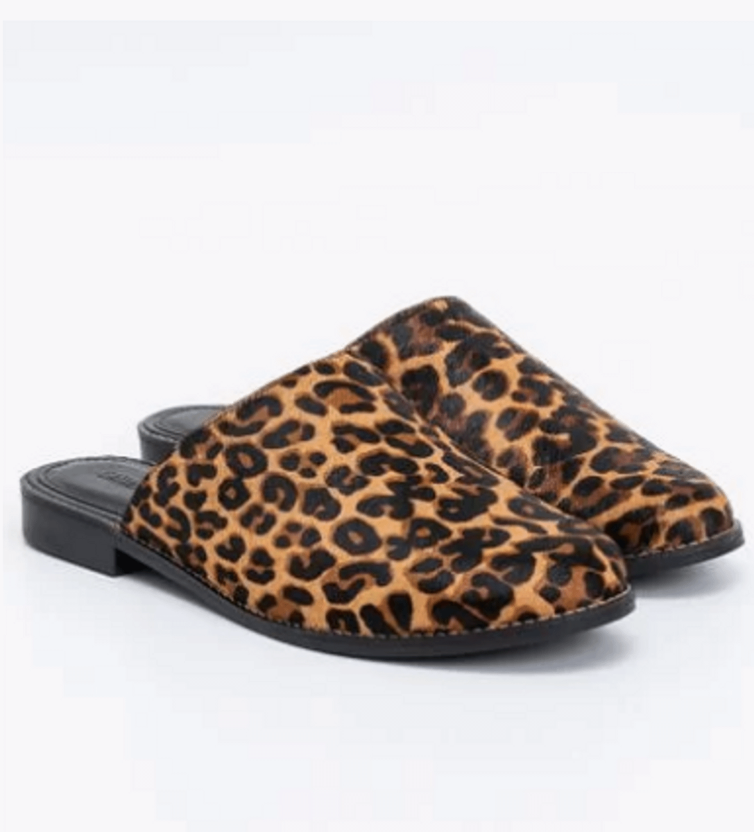 mule feminino animal print