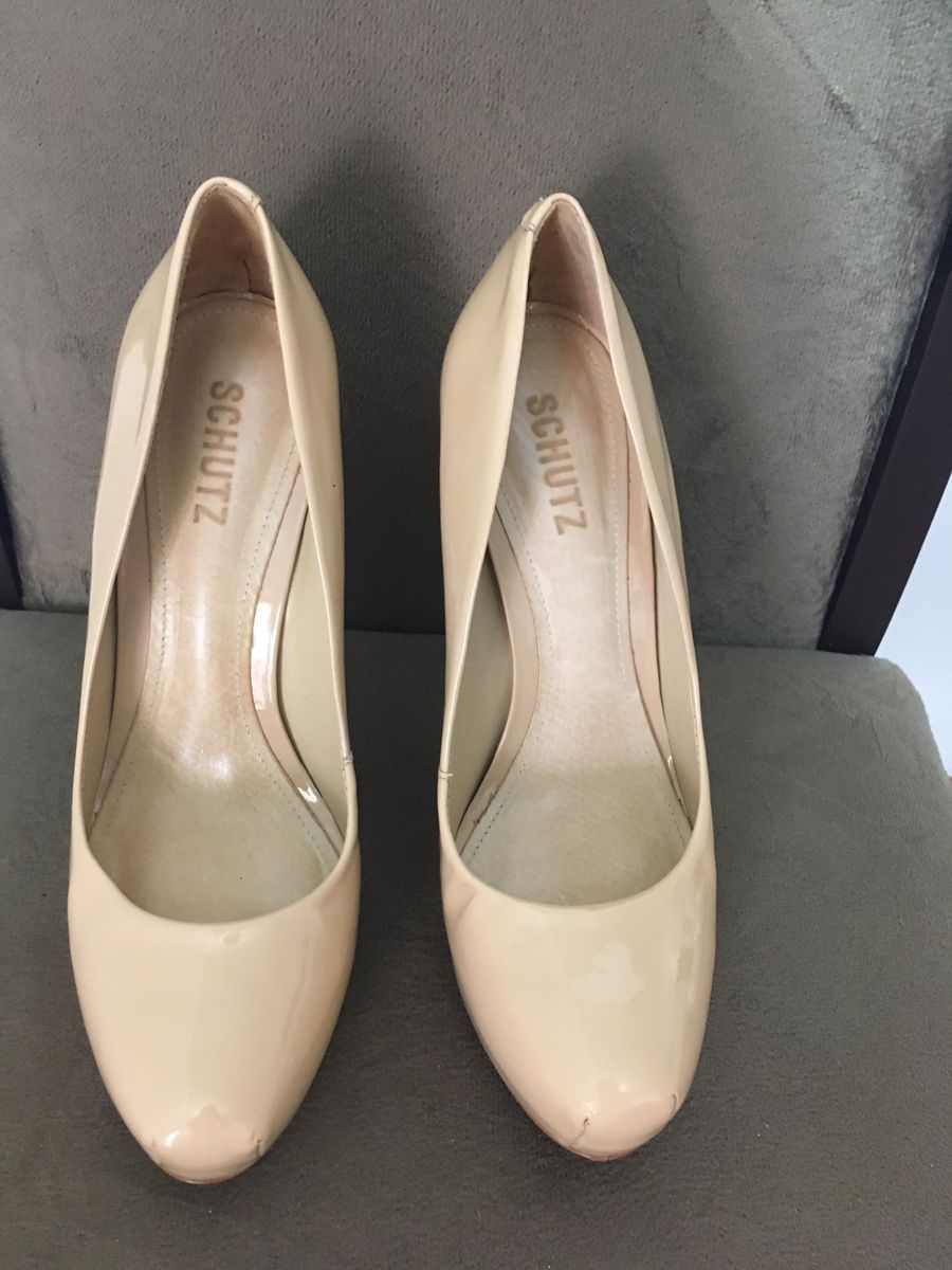 sapato nude meia pata