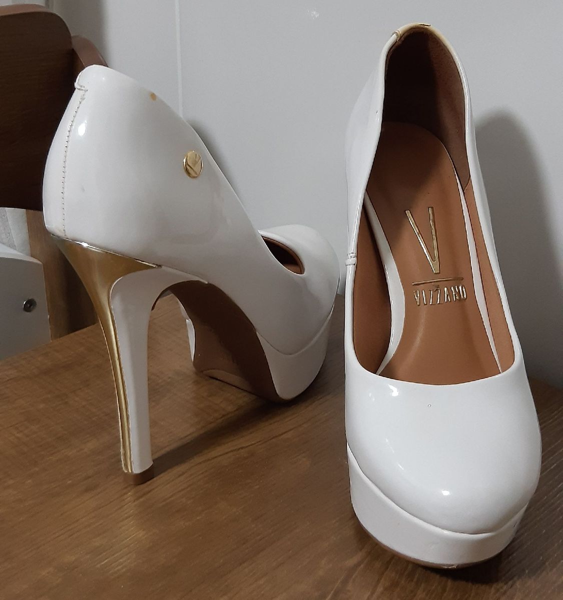 scarpin branco da vizzano