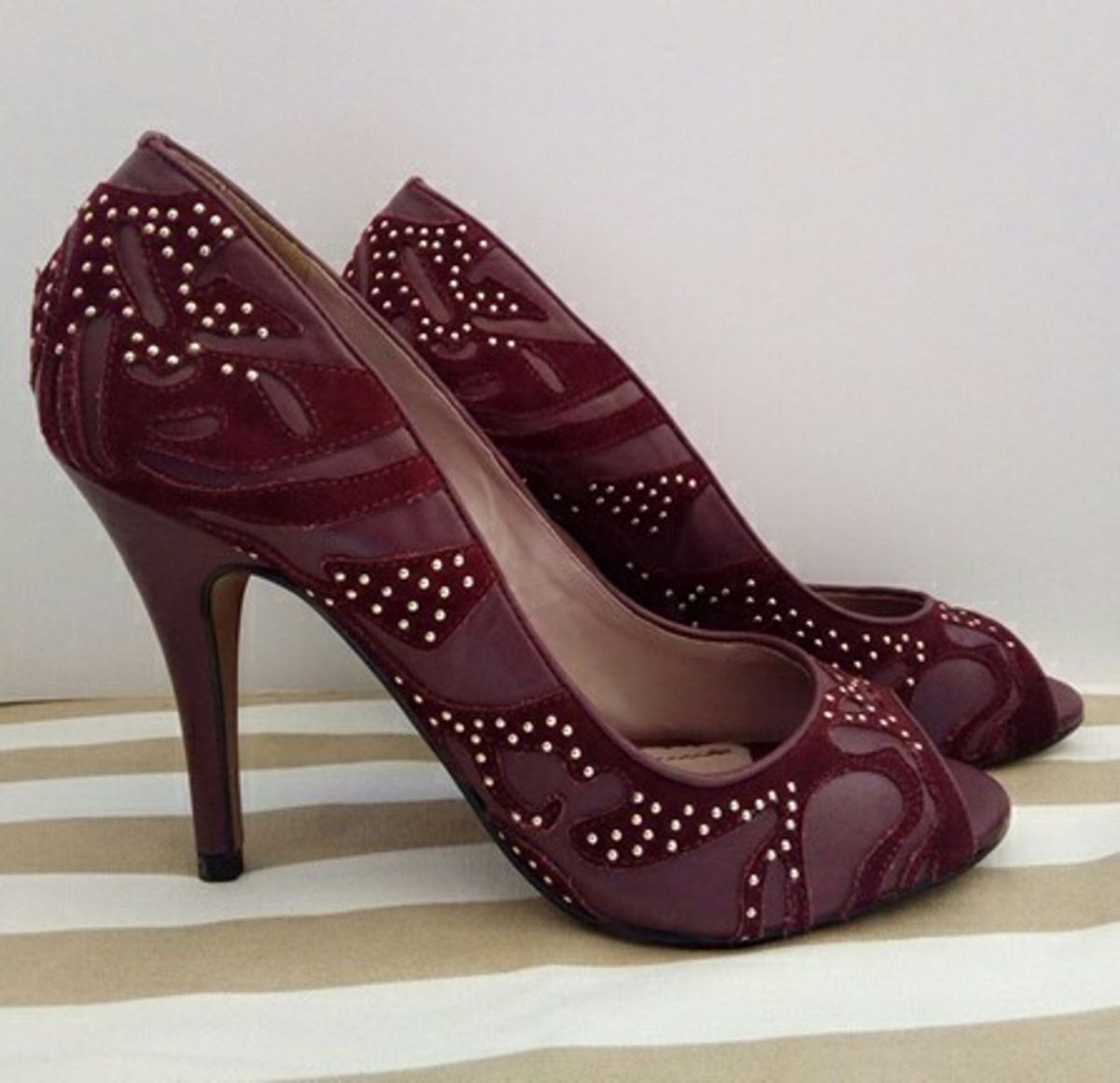 sapato cor marsala feminino