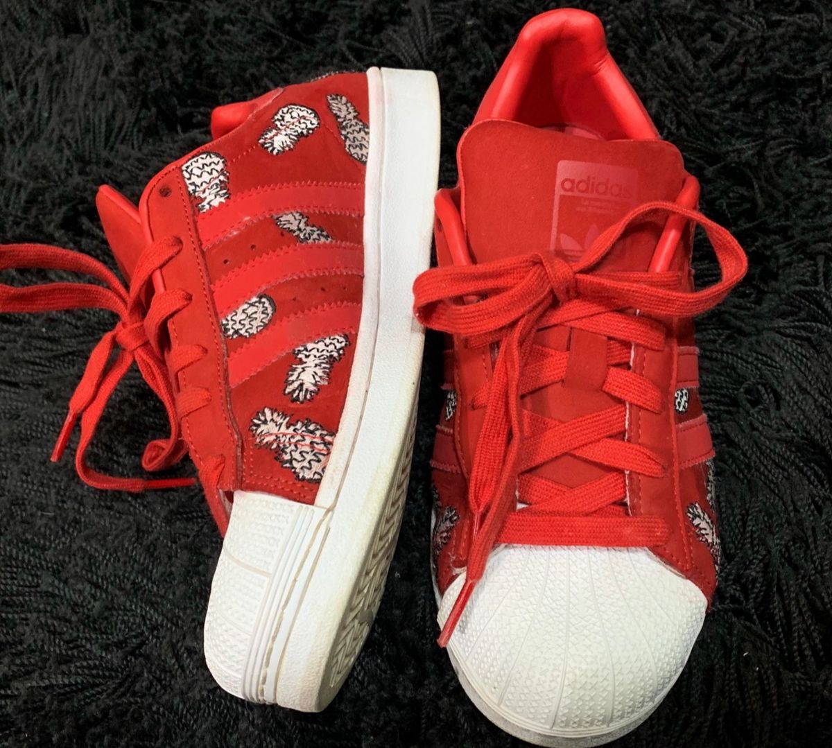 tenis superstar vermelho