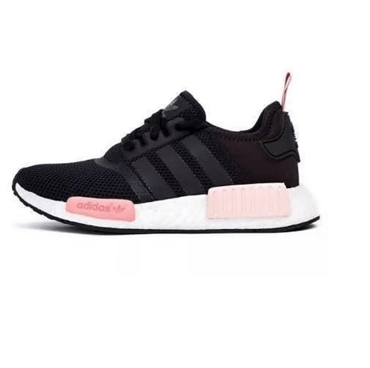 tenis nmd preto com rosa