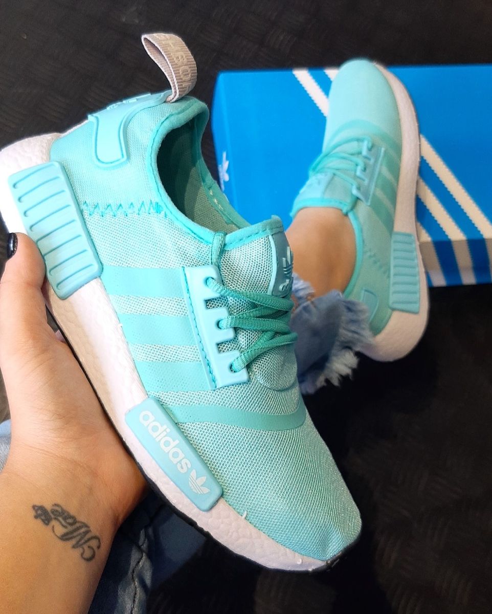 adidas tenis verde agua