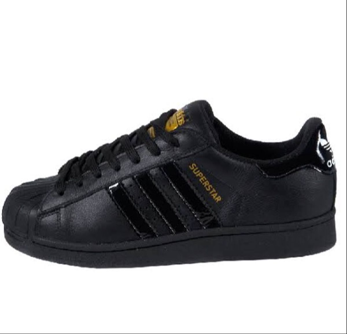 adidas superstar preto e dourado