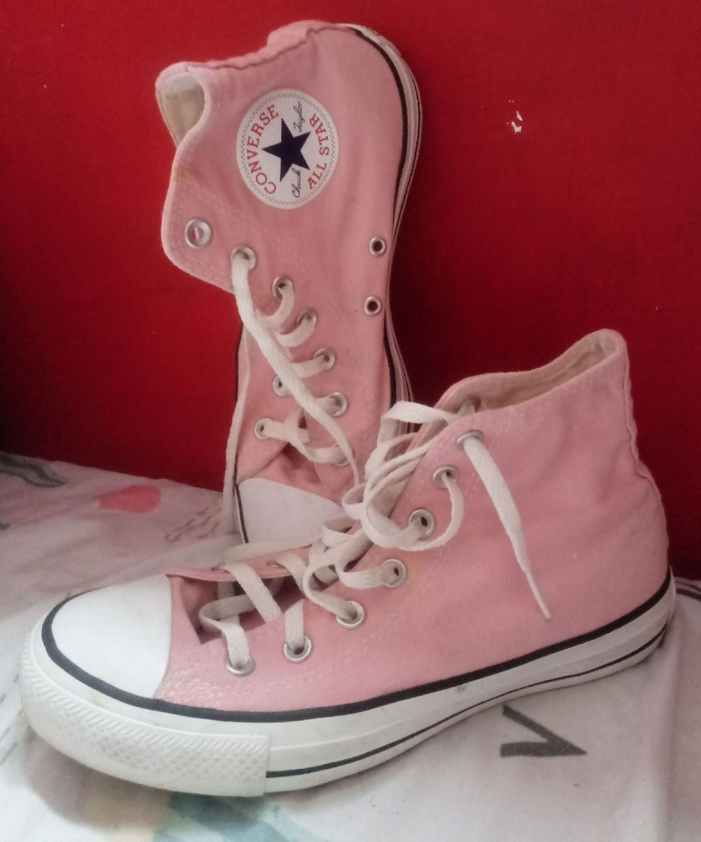 all star cano medio rosa claro