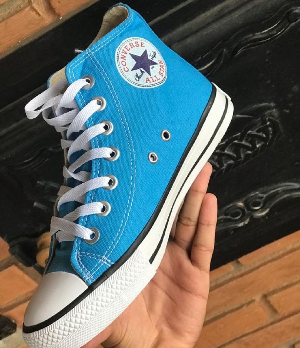 all star azul celeste cano alto