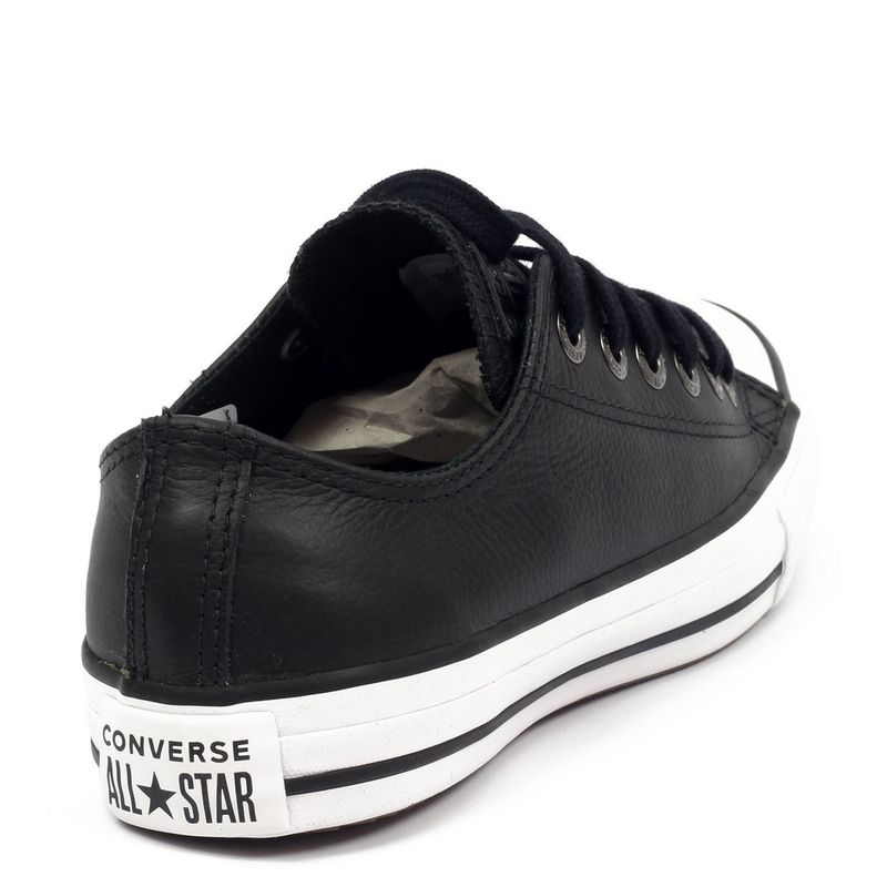 all star couro preto