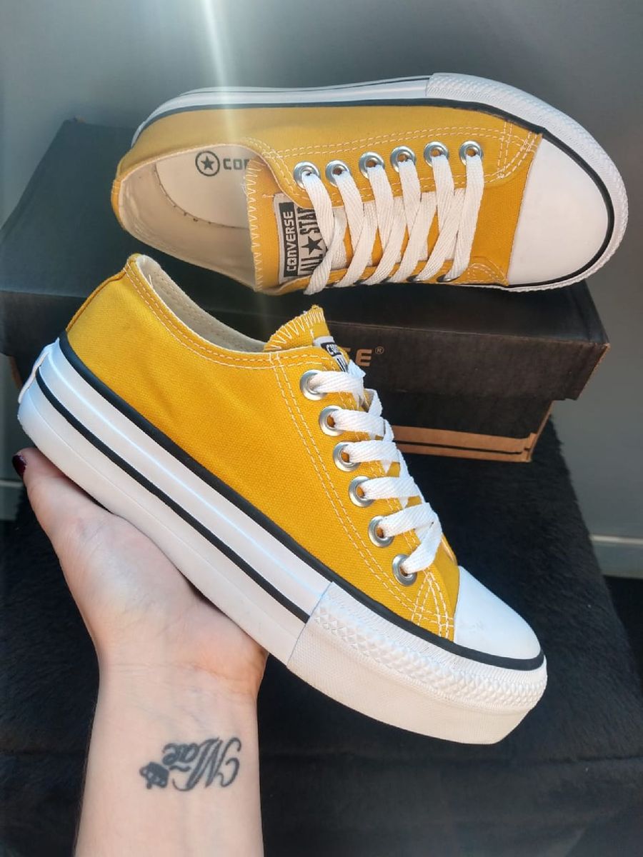 all star plataforma mostarda