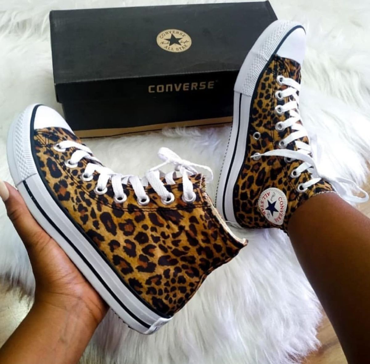 converse all star onça cano alto