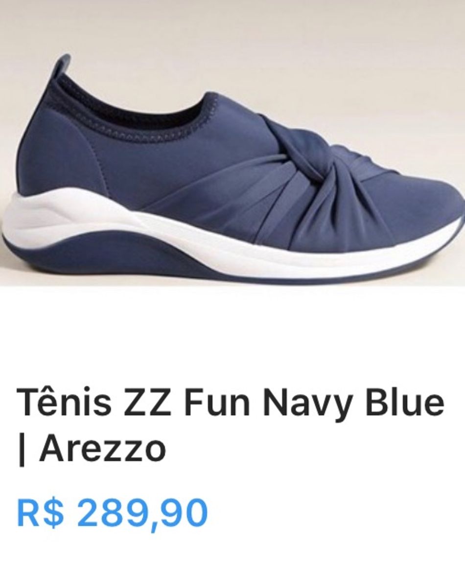 tenis arezzo azul marinho