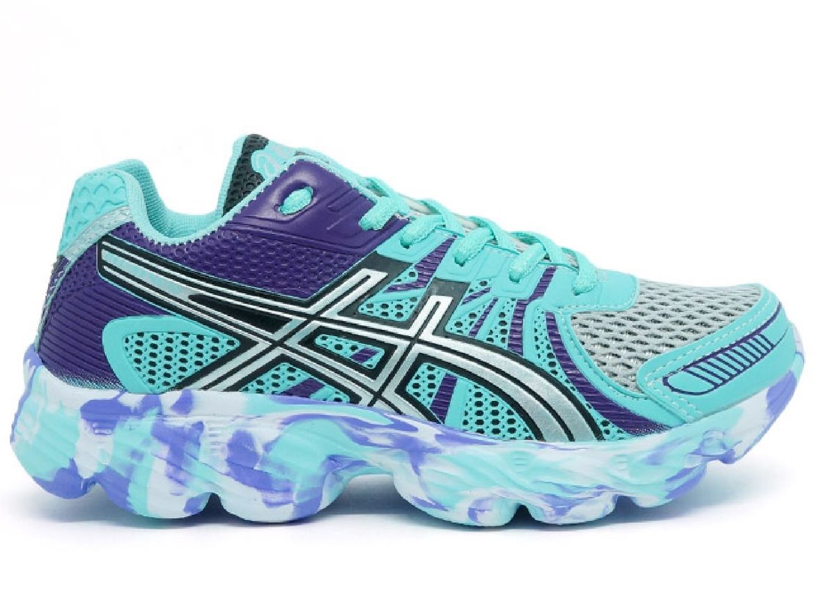 asics feminino verde