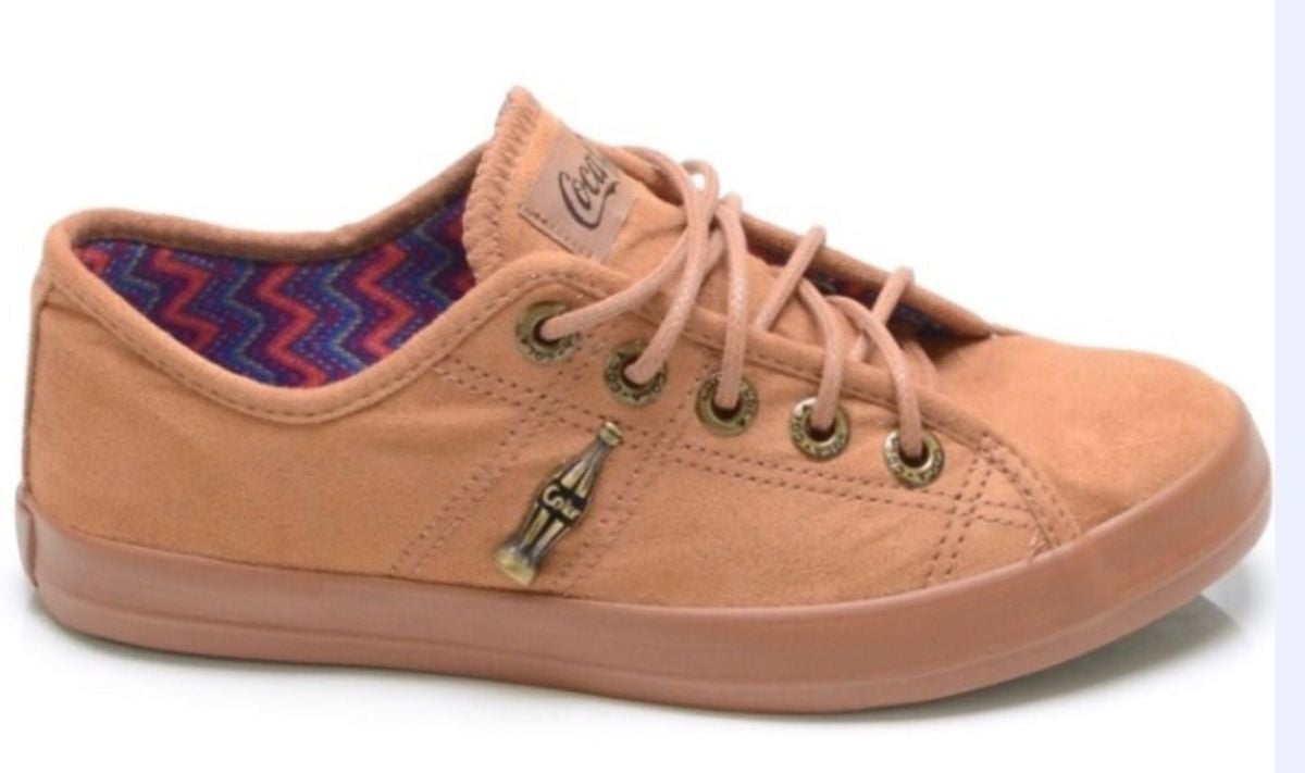 tenis coca cola cano baixo feminino