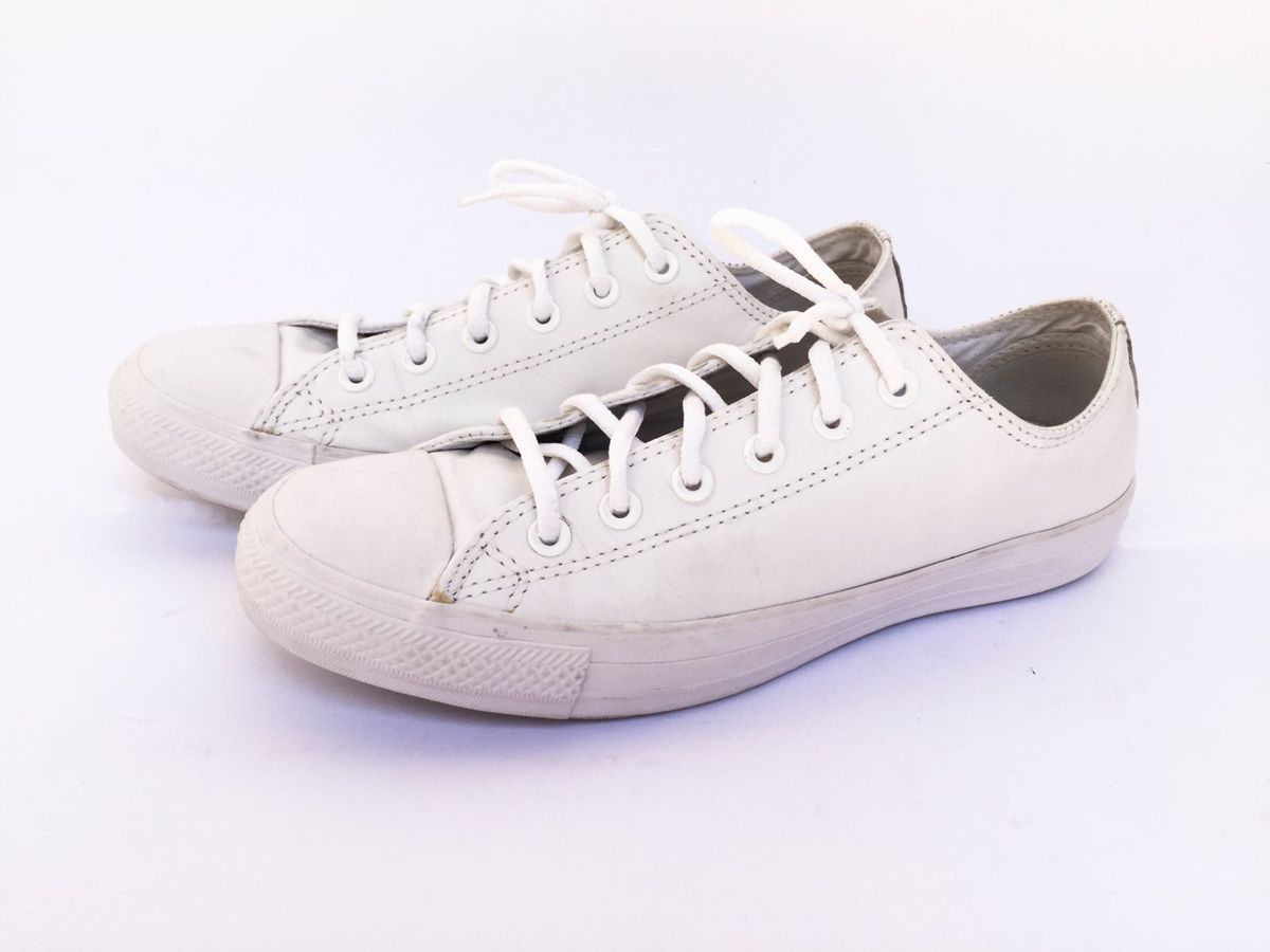 tenis converse feminino couro branco
