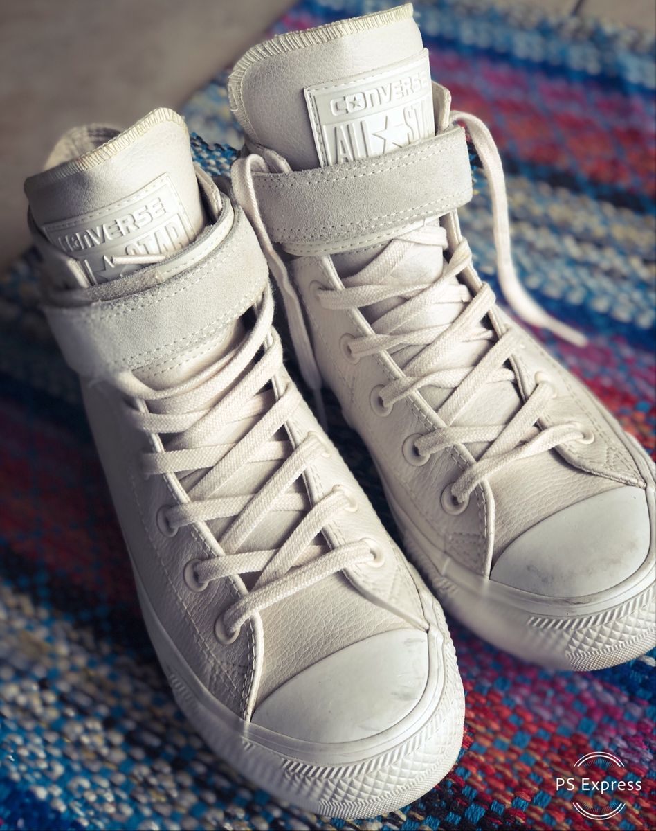 all star de couro com velcro