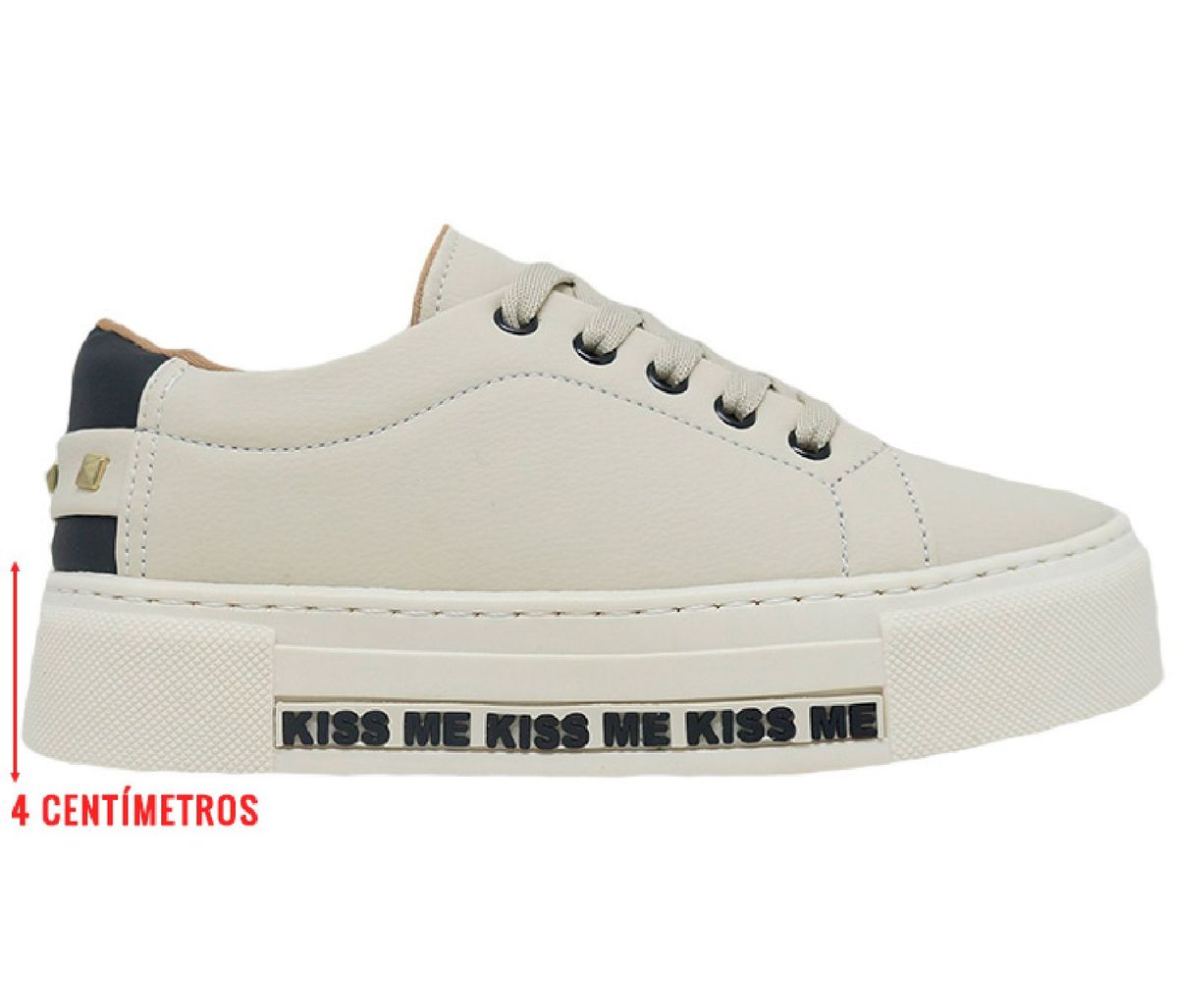 tenis feminino plataforma bege