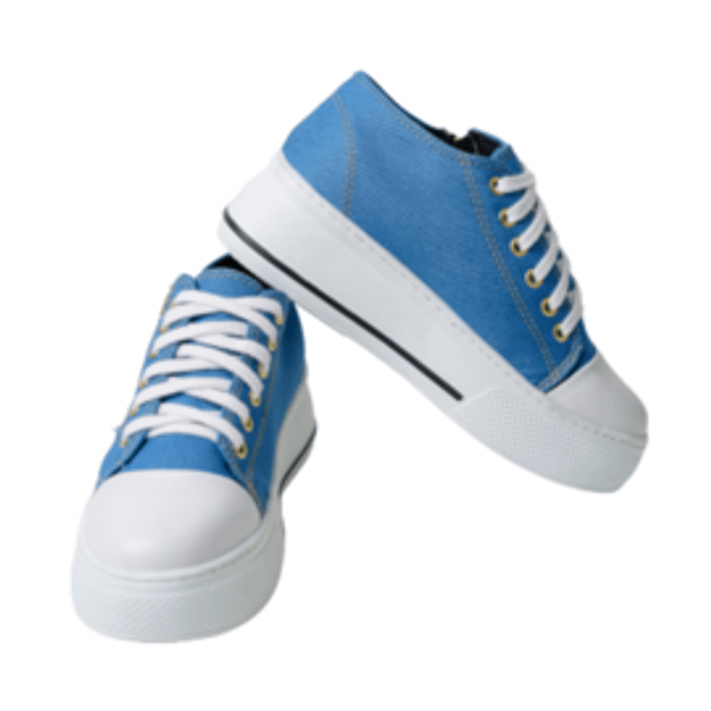 tenis jeans com ziper