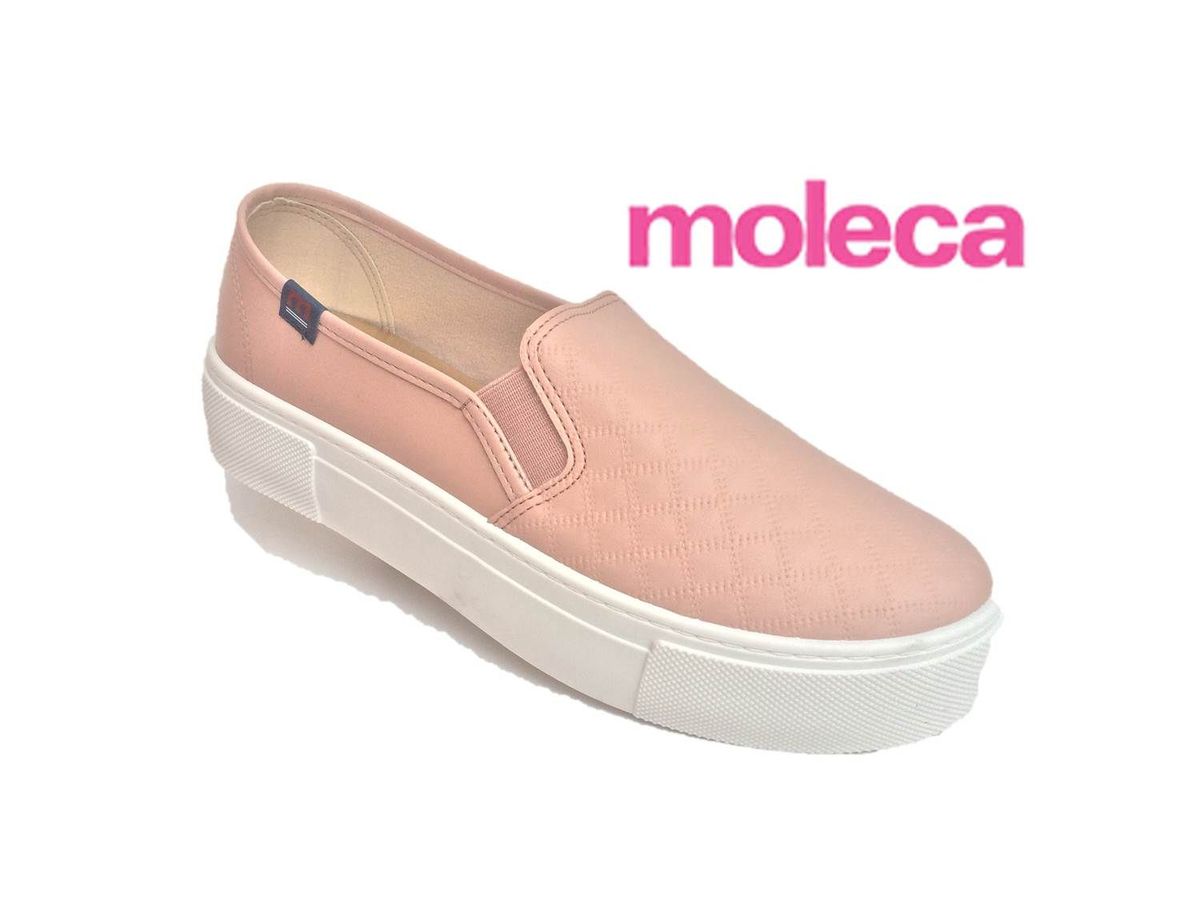 tenis moleca plataforma rosa