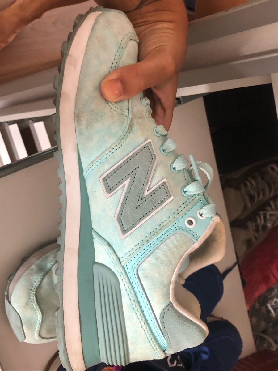 tenis new balance feminino verde agua