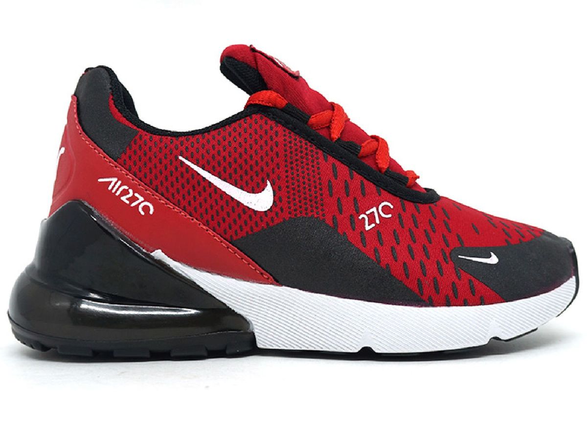 air max 270 preto com vermelho
