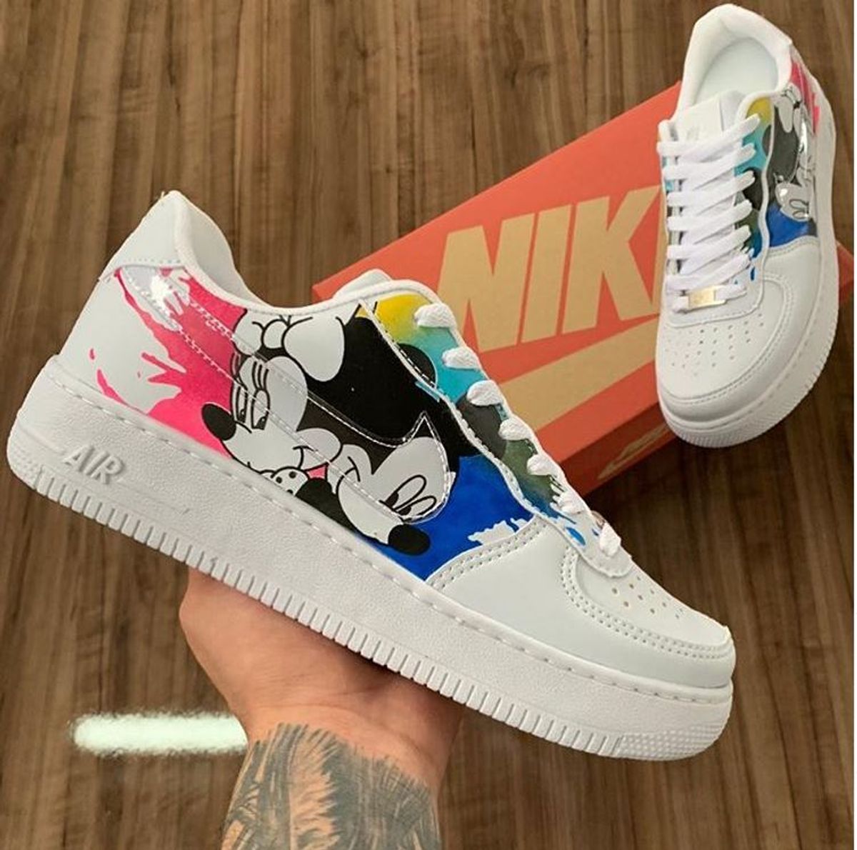 tenis da minnie e mickey