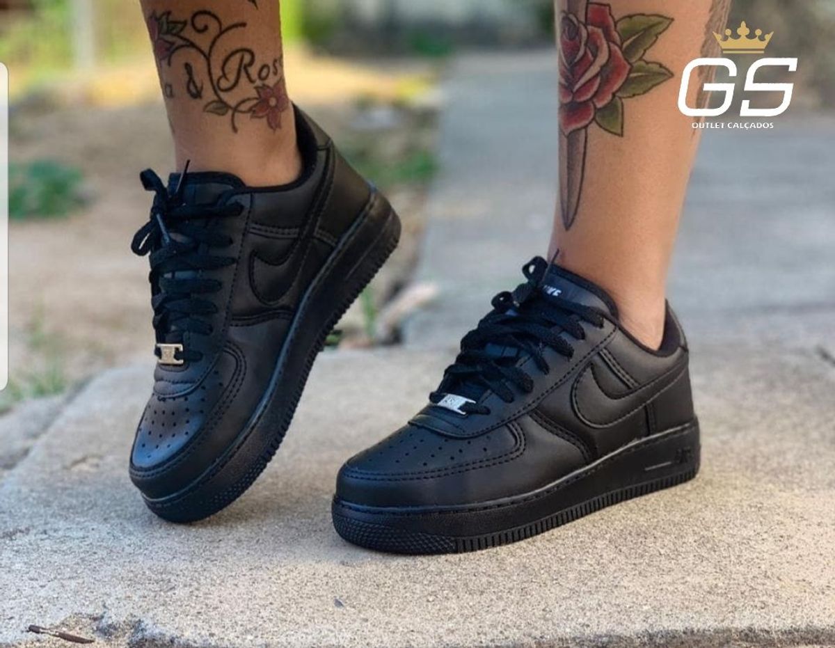 nike todo preto feminino
