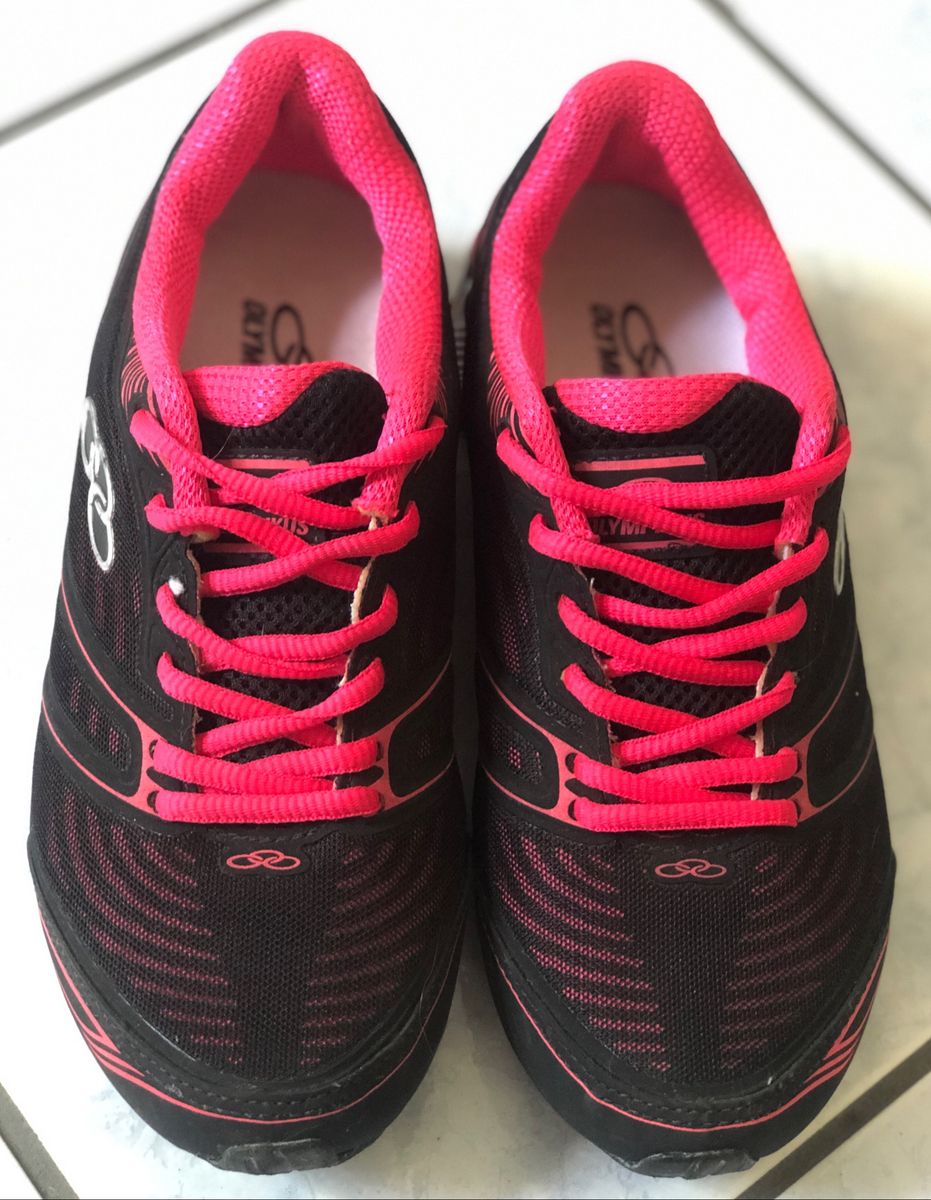 tenis olympikus preto e rosa