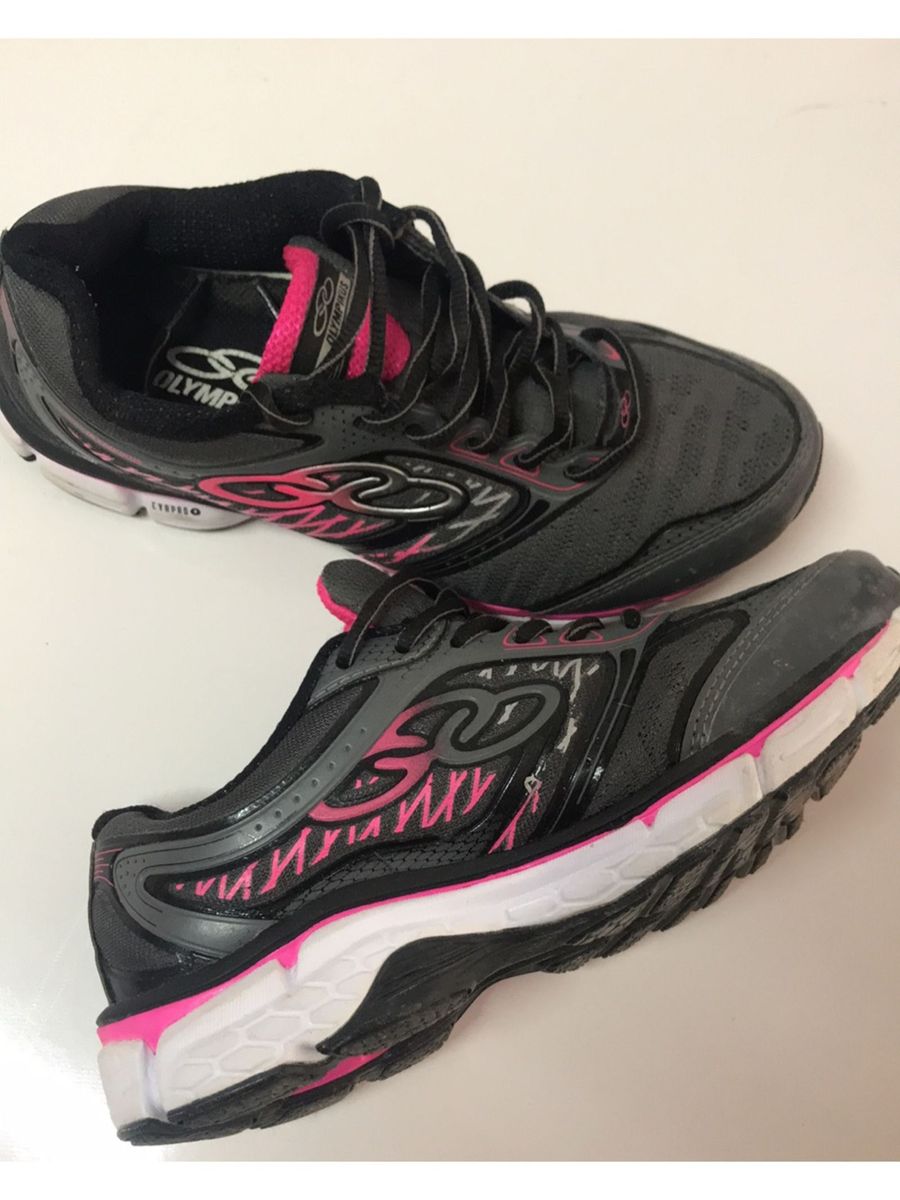 tenis olympikus rosa e cinza