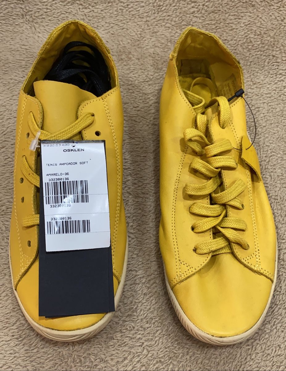 tenis osklen amarelo