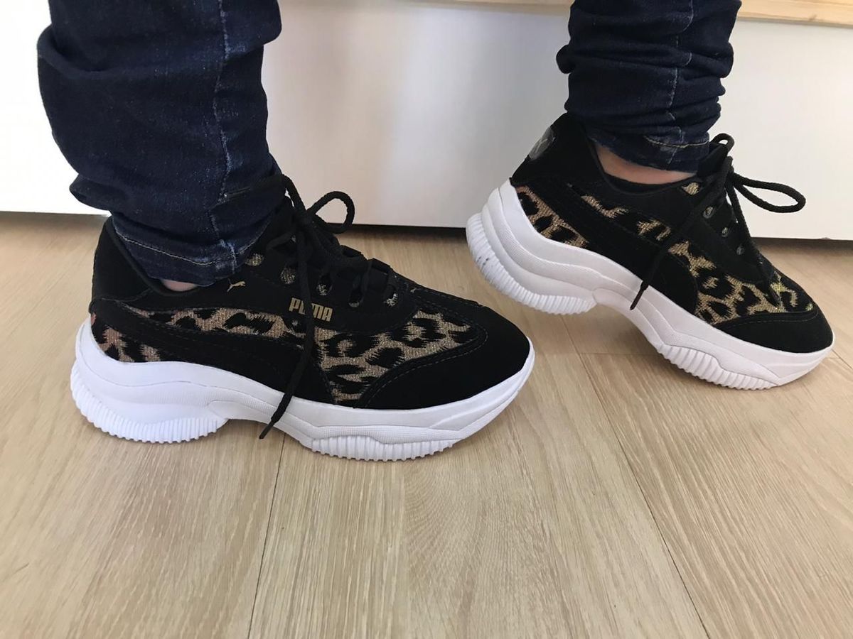 tenis feminino plataforma puma
