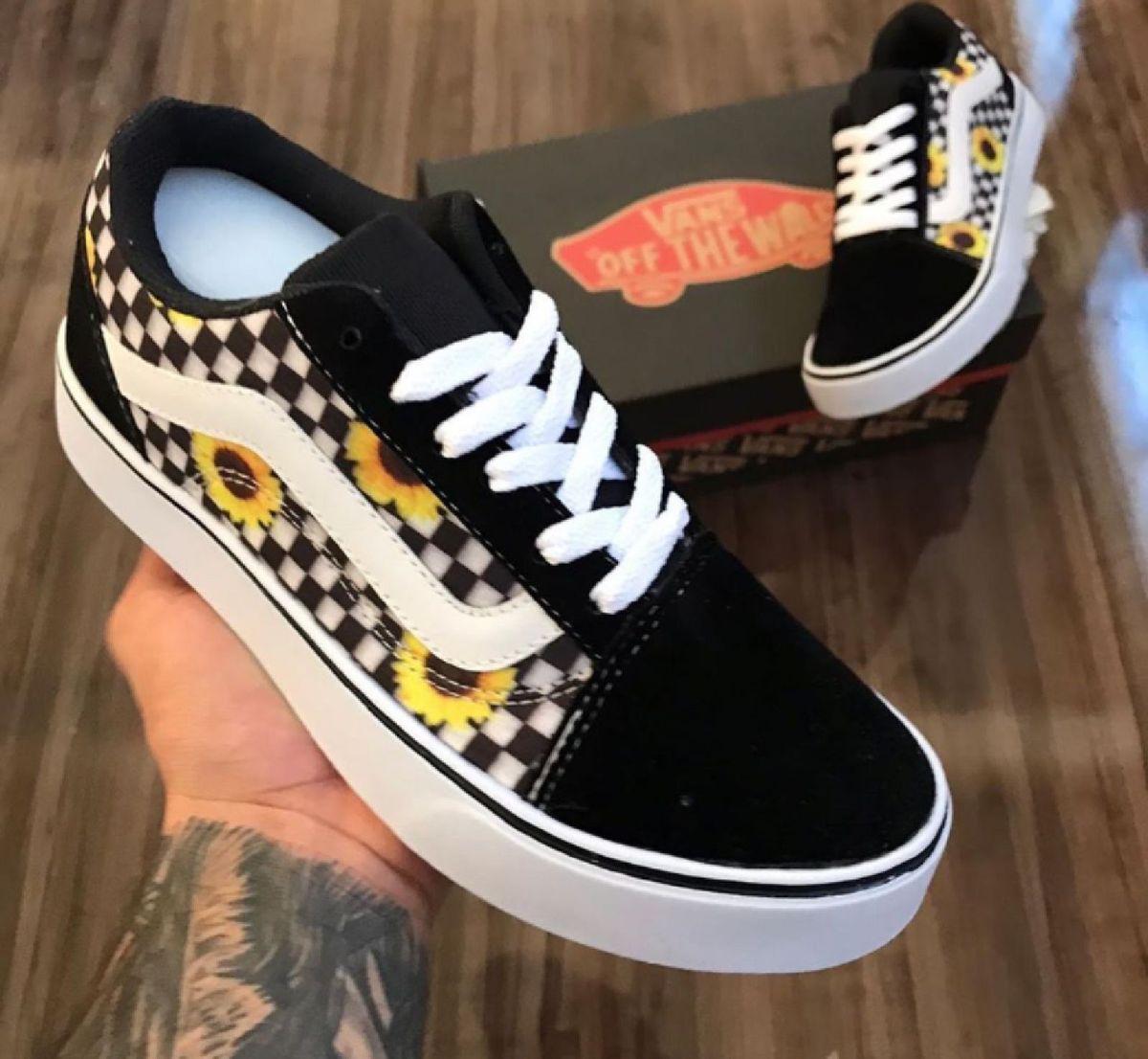 tenis da vans girassol