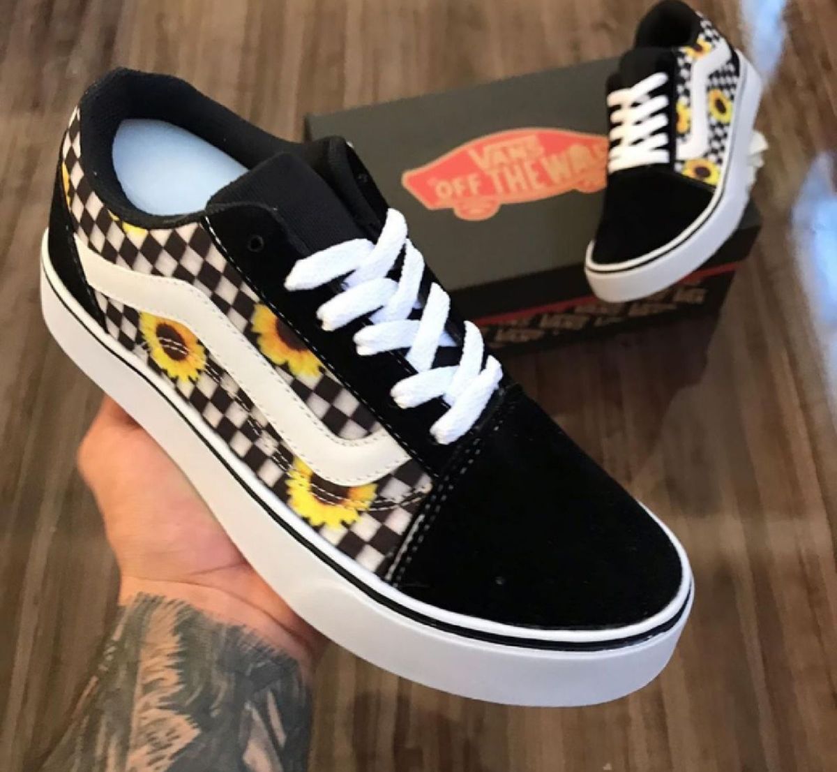 tenis da vans girassol
