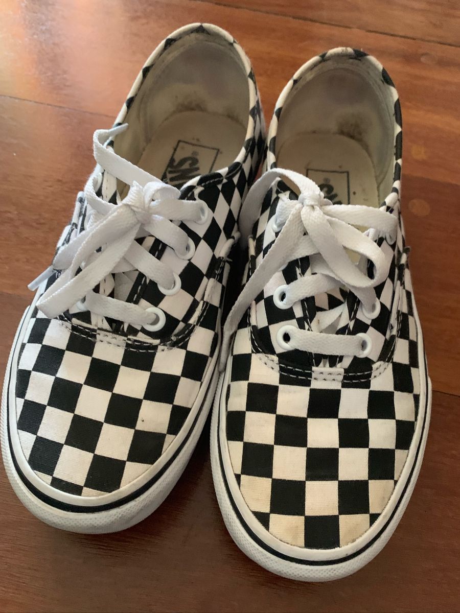 tênis vans authentic checkerboard