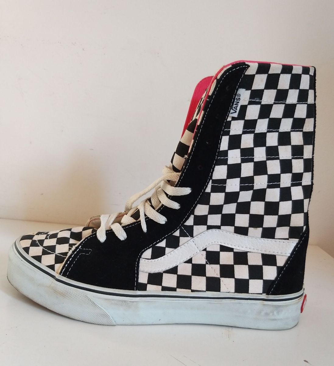 vans sk8 hi quadriculado