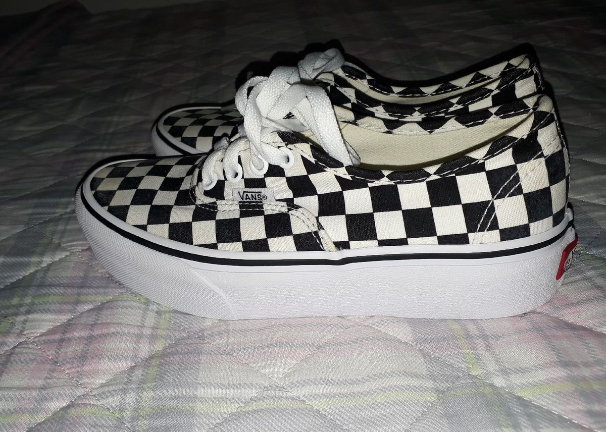 vans quadriculado plataforma