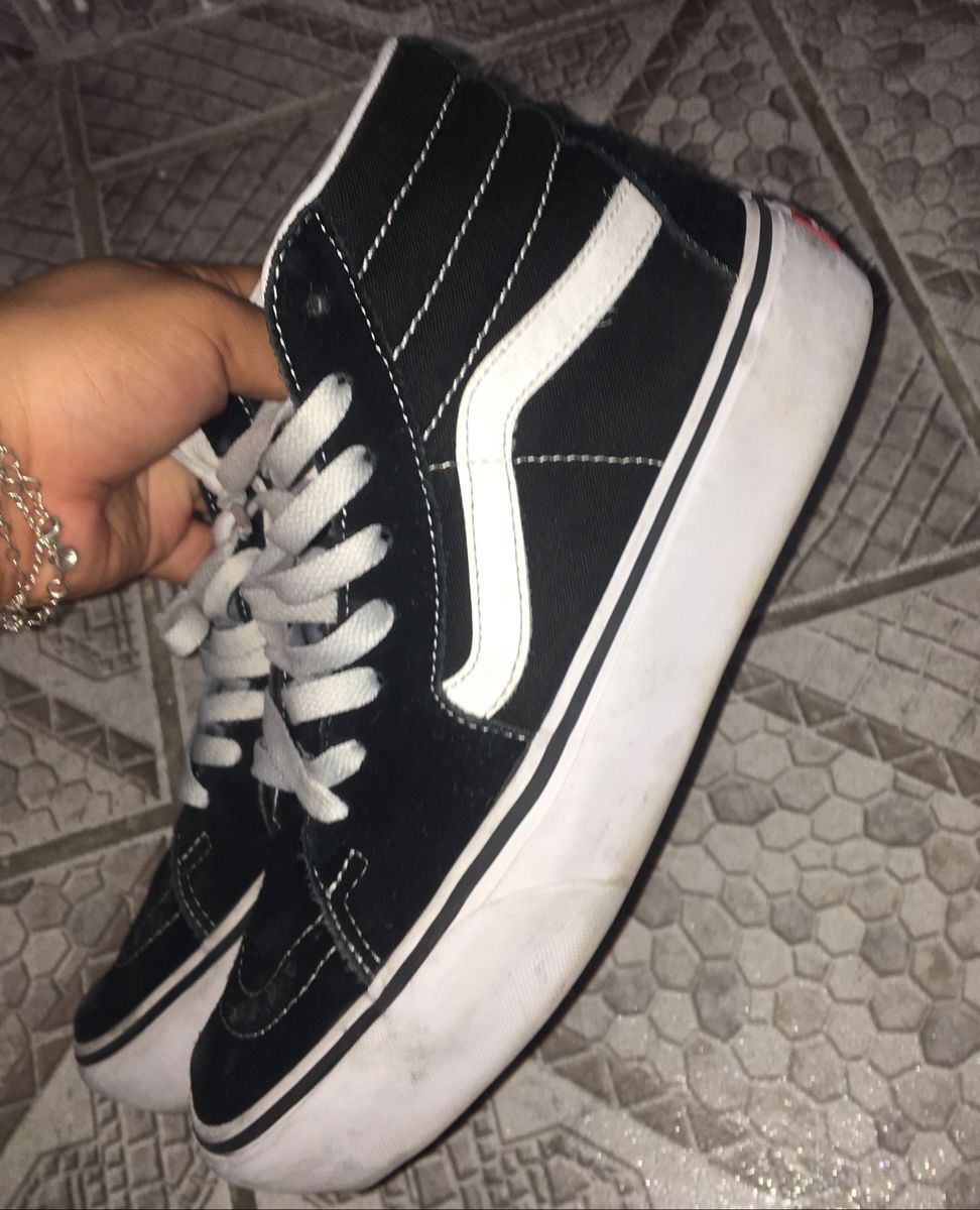 tenis cano alto vans feminino