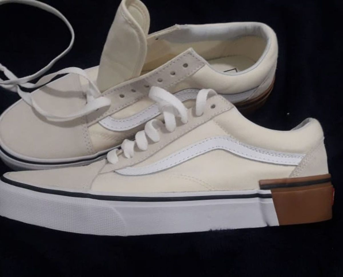 tenis vans creme