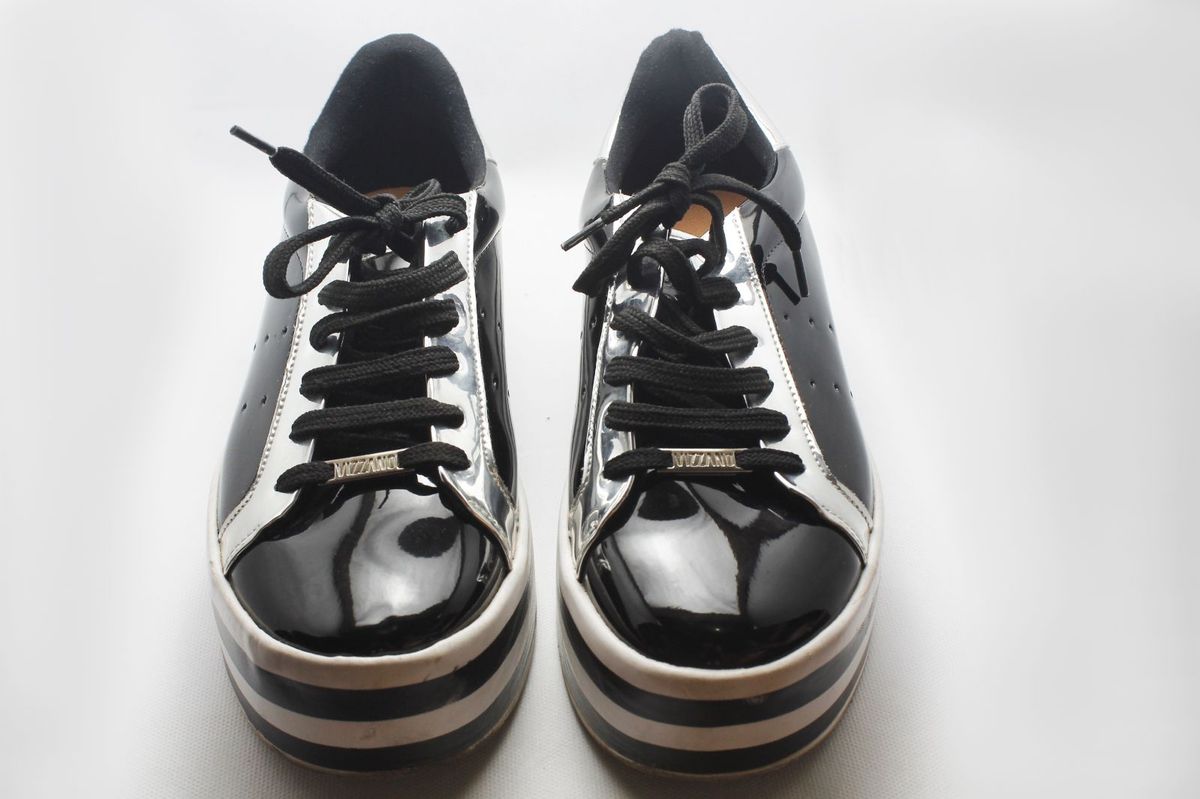 tenis vizzano preto plataforma